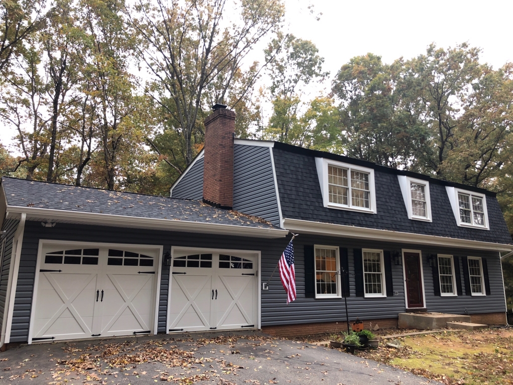 after new siding and roof installed by Top Dog Home Pro Woodbridge, VA