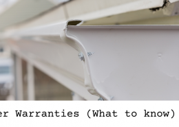 gutter warranties