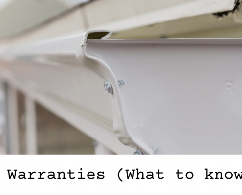 gutter warranties