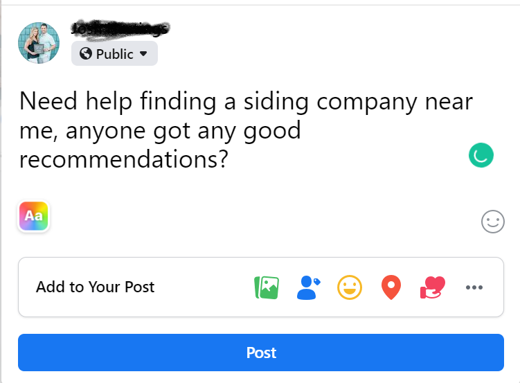 find a siding company