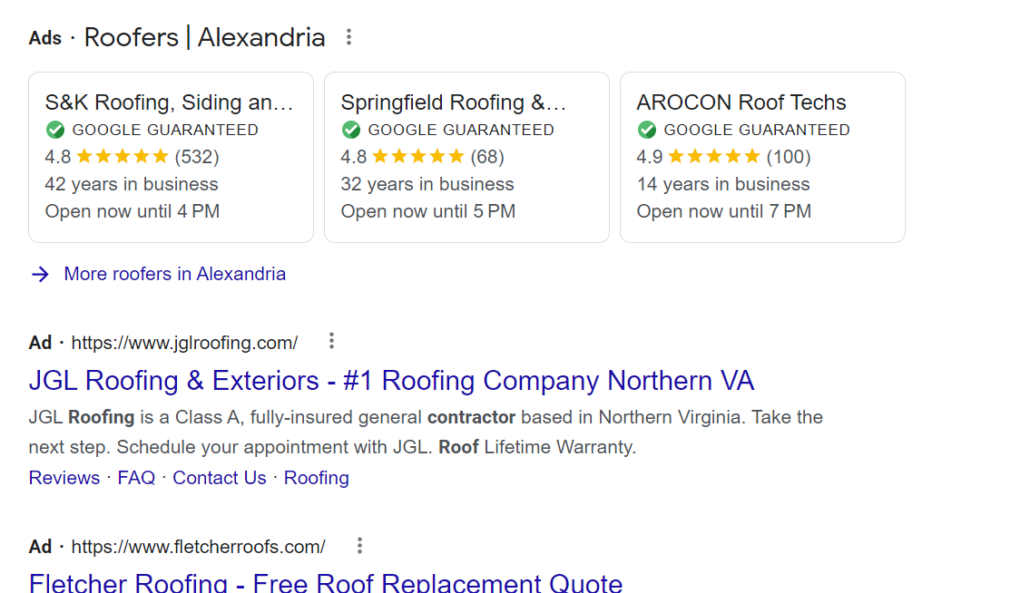 best roofing company Alexandria va